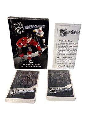 NHL Breakaway Action Card Game Strategy 2010 BLM Games New Open Box